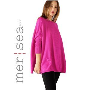 MerSea Catalina Sweater- in Lipstick Pink O/S